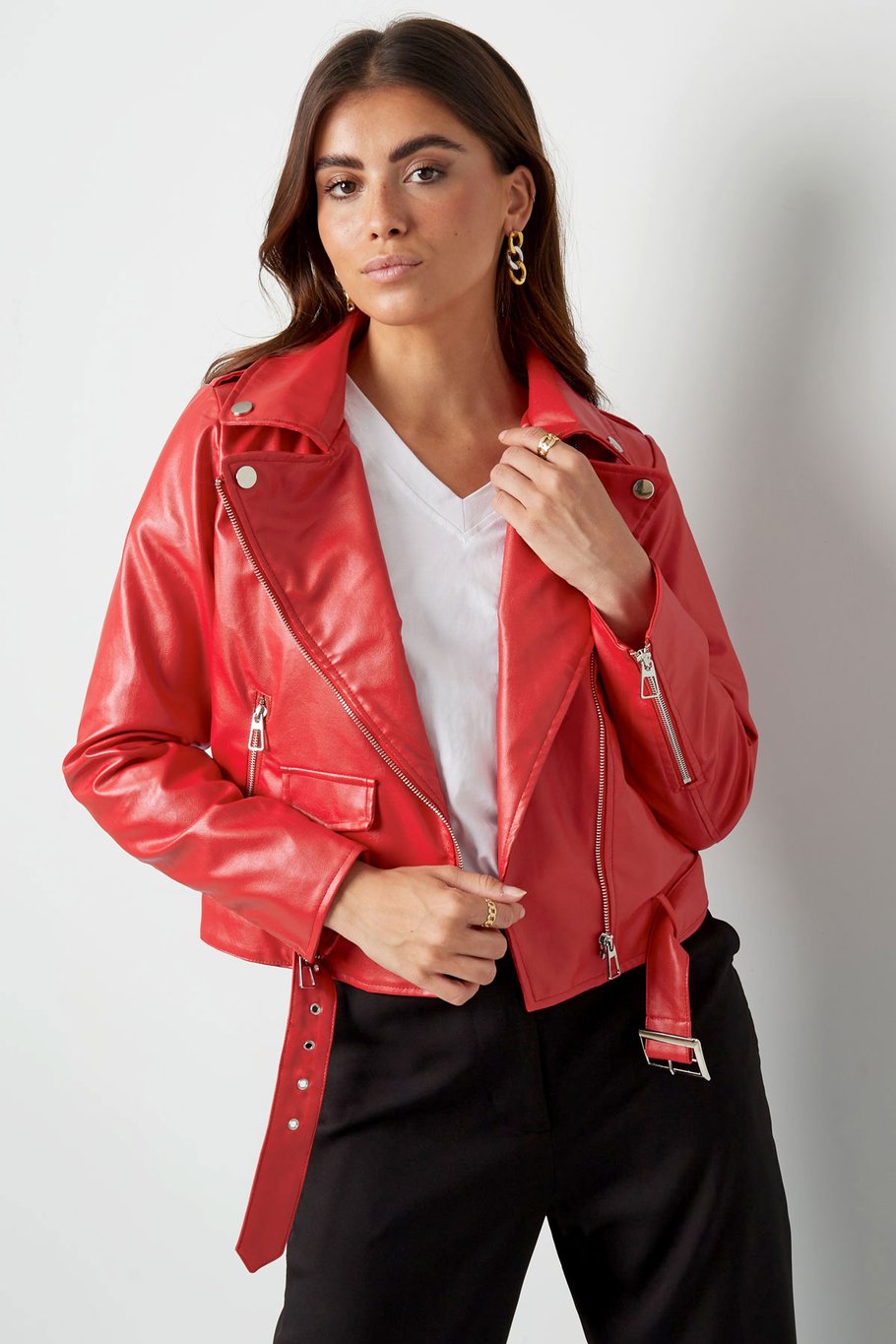 veste en cuir pu Image4